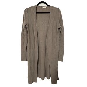 Women's Long Cardigan Molly Green Knit Gray Size Small